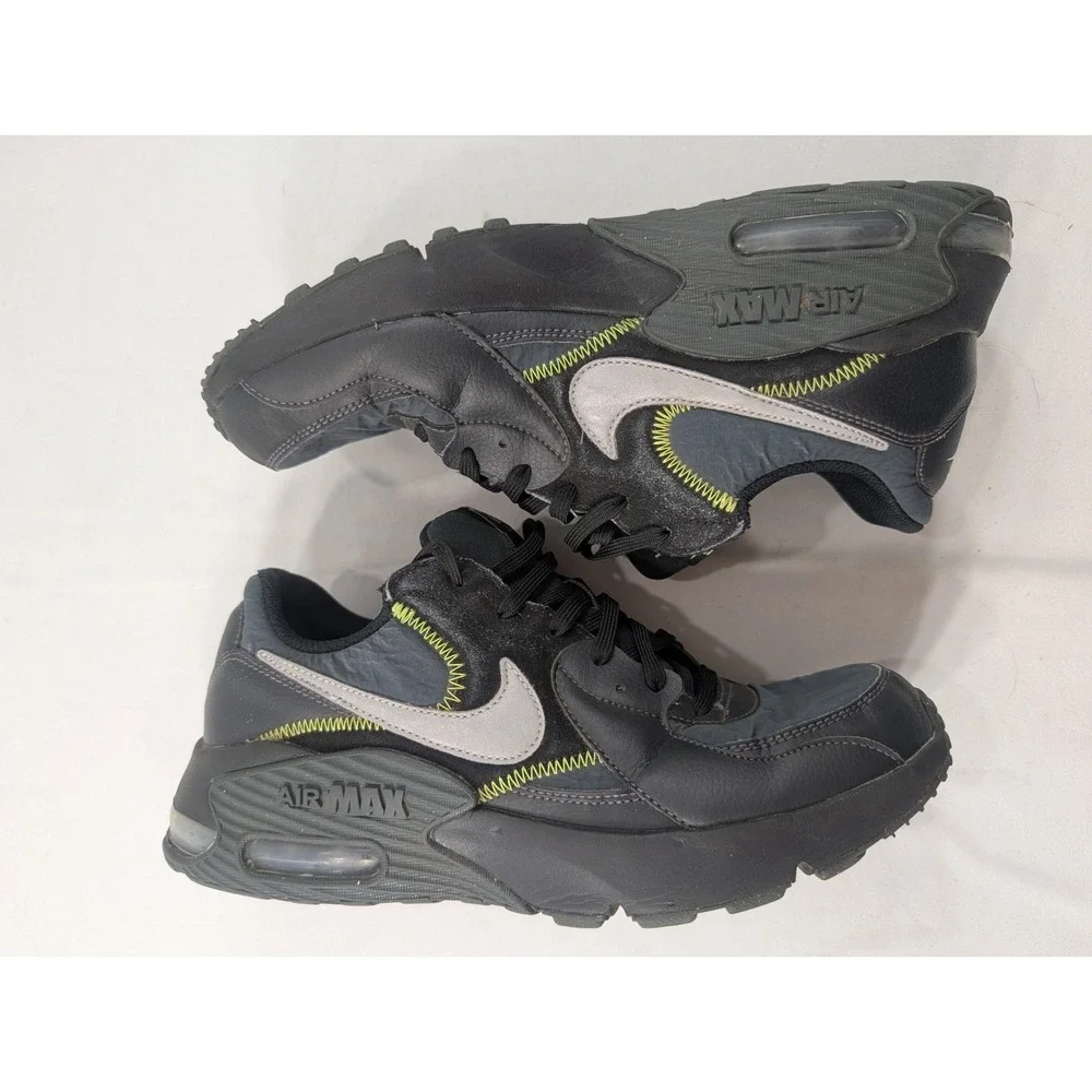 Nike Men's Air Max Excee CD4165-010 Running Black Green Shoes Sneakers Size 9